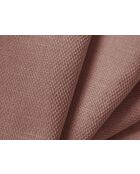 Canapé d'angle gauche modulaire en chenille Francesca 5 places rose - 316 x 160 x 70 cm