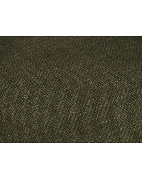 Canapé d'angle gauche en tissu structuré Elio 5 places vert - 251 x 185 x 95 cm