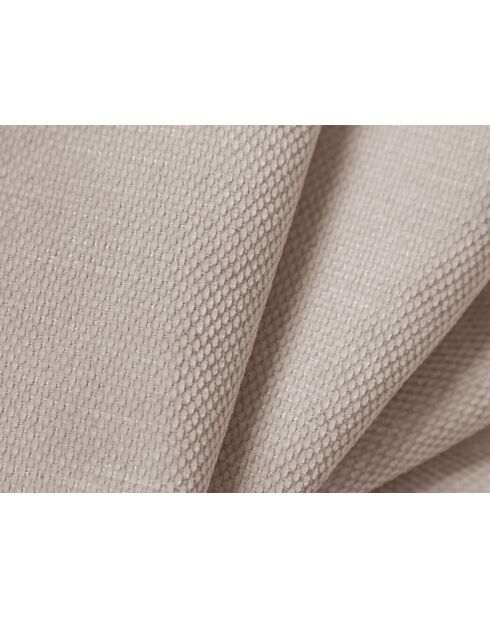 Canapé d'angle gauche modulaire en chenille Francesca 5 places beige - 323 x 160 x 70 cm