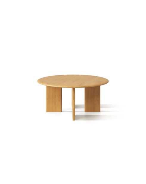 Table basse en bois Livia chêne naturel - 90 x 90 x 40 cm