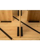 Table basse en bois Livia chêne naturel - 90 x 90 x 40 cm