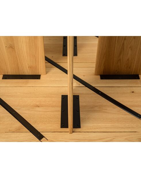 Table basse en bois Livia chêne naturel - 90 x 90 x 40 cm