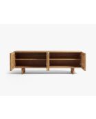 Banc TV en bois Gaia chêne naturel - 160 x 40 x 54 cm
