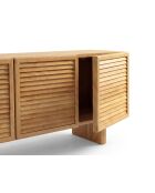 Banc TV en bois Gaia chêne naturel - 160 x 40 x 54 cm