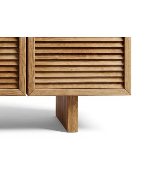 Banc TV en bois Gaia chêne naturel - 160 x 40 x 54 cm