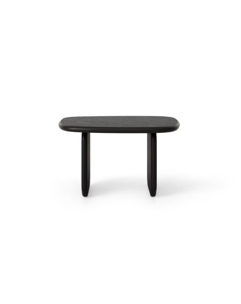 Table basse en bois Piero chêne noir - 75 x 60 x 42 cm