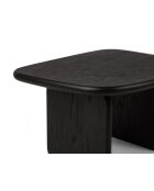 Table basse en bois Piero chêne noir - 75 x 60 x 42 cm