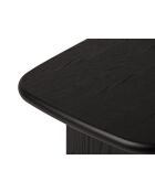 Table basse en bois Piero chêne noir - 75 x 60 x 42 cm