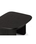 Table basse en bois Piero chêne noir - 75 x 60 x 42 cm