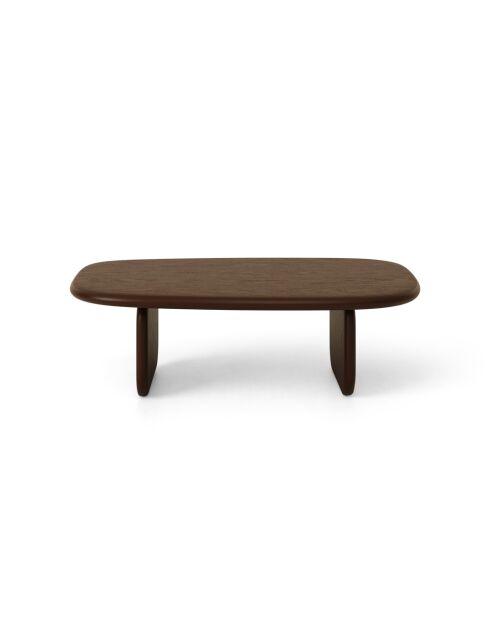 Table basse en bois Piero chêne noyer - 110 x 80 x 35 cm