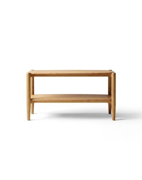 Console en bois Gaia chêne naturel - 130 x 40 x 76 cm