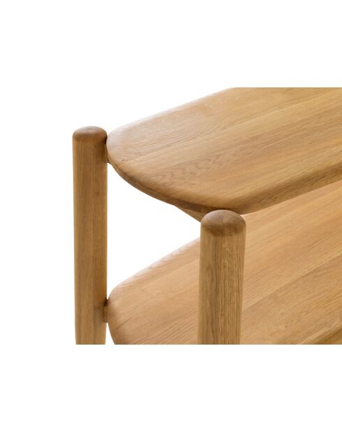 Console en bois Gaia chêne naturel - 130 x 40 x 76 cm