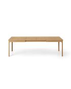 Table extensible en bois Viola 10 places chêne naturel - 160/260 x 90 x 76 cm