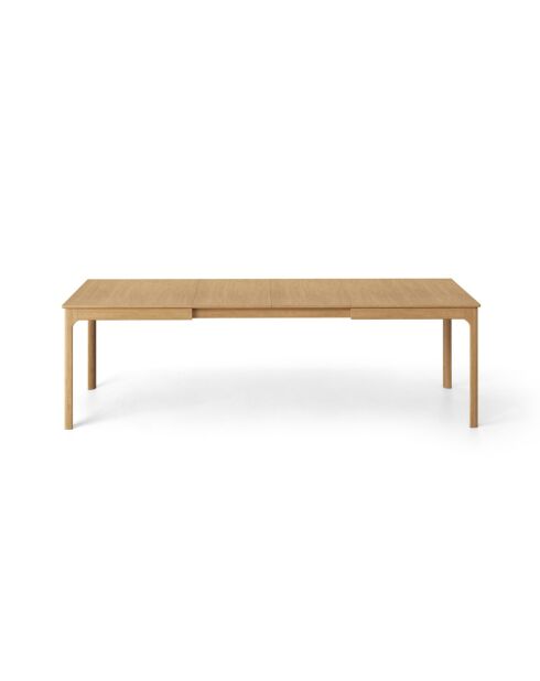Table extensible en bois Viola 10 places chêne naturel - 160/260 x 90 x 76 cm