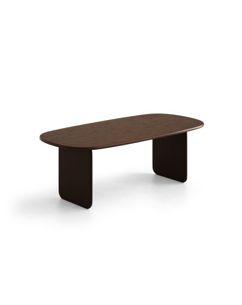 Table à manger en bois Piero 8 places chêne noyer - 220 x 110 x 76 cm