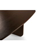 Table à manger en bois Piero 8 places chêne noyer - 220 x 110 x 76 cm