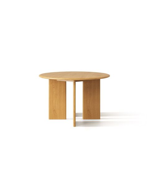 Table à manger en bois Livia 4 places chêne naturel - 120 x 120 x 76 cm