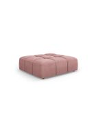 Pouf en chenille Francesca rose - 96 x 96 x 38 cm