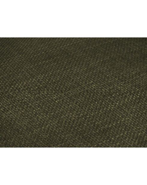 Canapé d'angle gauche en tissu structuré Elio 5 places vert - 251 x 170 x 97 cm