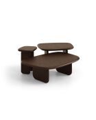 Table basse en bois Piero chêne noyer - 37 x 32 x 50 cm