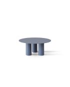 Table basse en métal Lucio bleu ciel - 80 x 80 x 33.5 cm