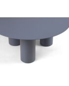 Table basse en métal Lucio bleu ciel - 80 x 80 x 33.5 cm