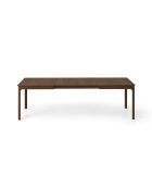 Table extensible en bois Viola 10 places chêne foncé - 160/260 x 90 x 76 cm