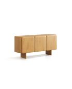 Commode en bois Livia chêne naturel - 160 x 45 x 76 cm