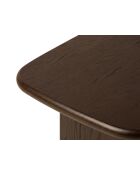 Table basse en bois Piero chêne noyer - 75 x 60 x 42 cm
