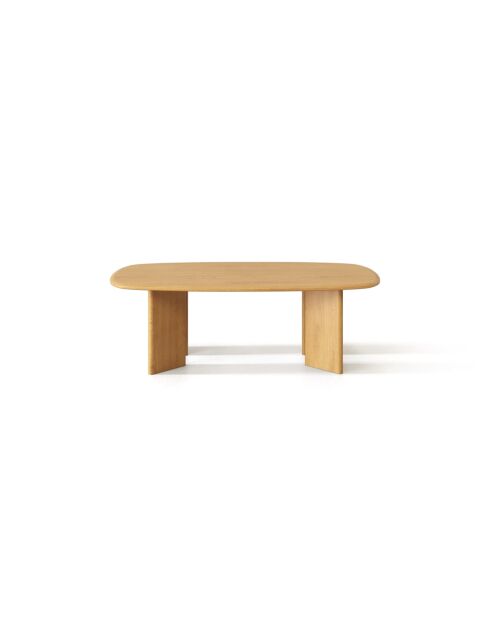 Table basse en bois Livia chêne naturel - 120 x 60 x 40 cm