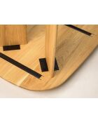 Table basse en bois Livia chêne naturel - 120 x 60 x 40 cm
