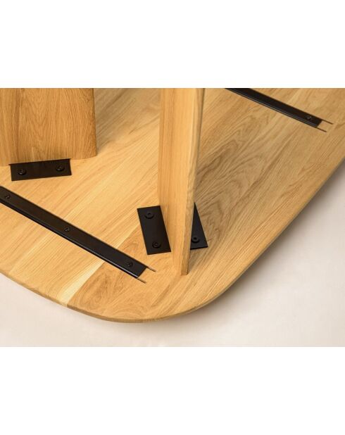 Table basse en bois Livia chêne naturel - 120 x 60 x 40 cm