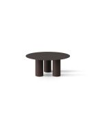 Table basse en métal Lucio expresso - 80 x 80 x 33.5 cm