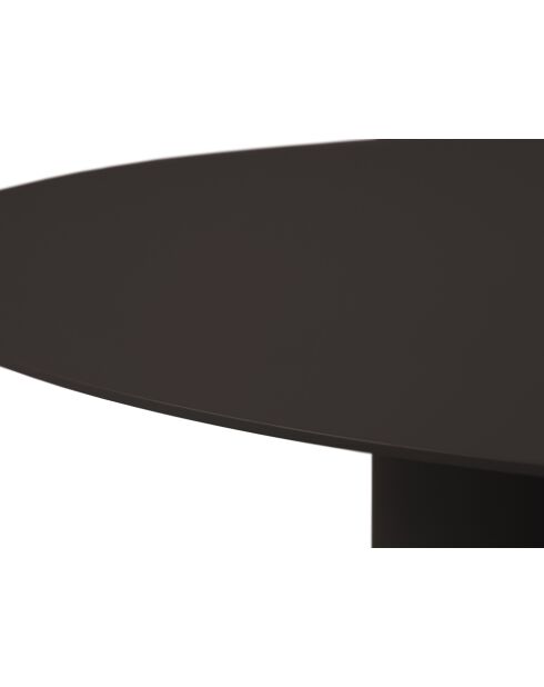 Table basse en métal Lucio expresso - 80 x 80 x 33.5 cm