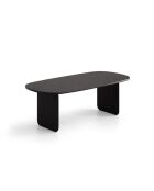 Table à manger en bois Piero 8 places chêne noir - 220 x 110 x 76 cm