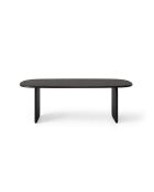 Table à manger en bois Piero 8 places chêne noir - 220 x 110 x 76 cm