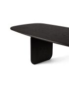 Table à manger en bois Piero 8 places chêne noir - 220 x 110 x 76 cm