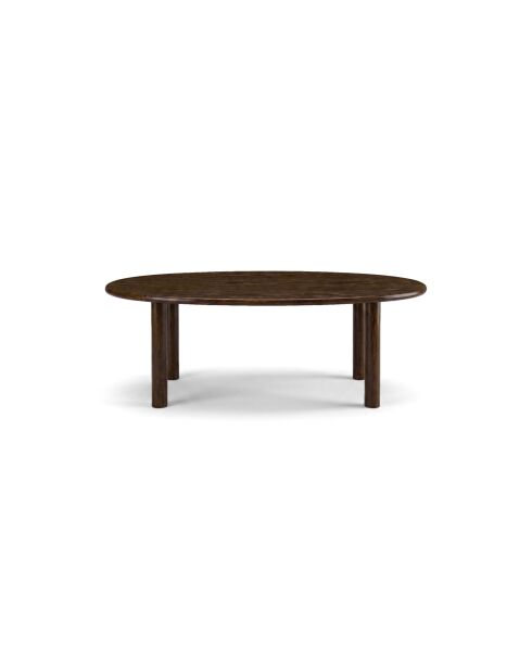 Table à manger en bois Flavia 6 places chêne noyer - 180 x 100 x 76 cm