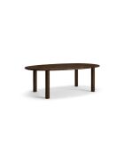 Table à manger en bois Flavia 6 places chêne noyer - 180 x 100 x 76 cm