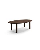 Table à manger en bois Flavia 6 places chêne noyer - 180 x 100 x 76 cm