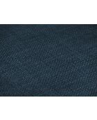 Canapé d'angle gauche en tissu structuré Elio 5 places bleu - 251 x 185 x 95 cm