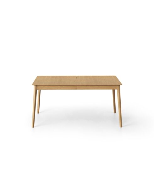 Table extensible en bois Bianca 10 places chêne naturel - 160/260 x 90 x 76 cm