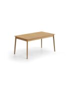 Table extensible en bois Bianca 10 places chêne naturel - 160/260 x 90 x 76 cm