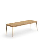 Table extensible en bois Bianca 10 places chêne naturel - 160/260 x 90 x 76 cm