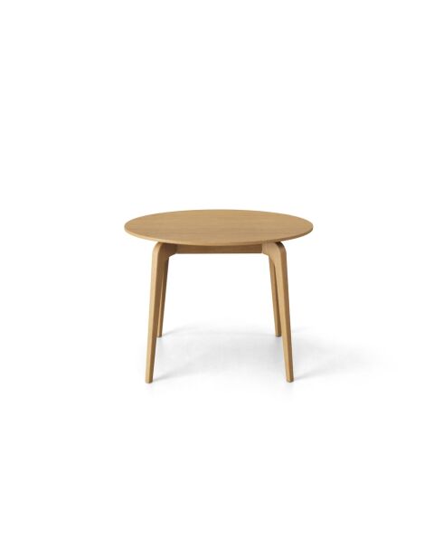 Table extensible en bois Gemma 8 places chêne naturel - 110/210 x 110 x 76 cm