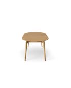 Table extensible en bois Gemma 8 places chêne naturel - 110/210 x 110 x 76 cm