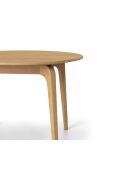 Table extensible en bois Gemma 8 places chêne naturel - 110/210 x 110 x 76 cm