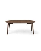 Table extensible en bois Gemma 8 places chêne foncé - 110/210 x 110 x 76 cm