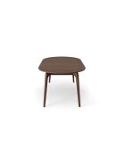 Table extensible en bois Gemma 8 places chêne foncé - 110/210 x 110 x 76 cm