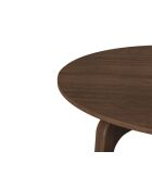 Table extensible en bois Gemma 8 places chêne foncé - 110/210 x 110 x 76 cm